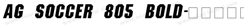 AG Soccer 805 Bold字体转换
